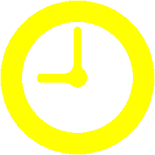 clock yellow trans
